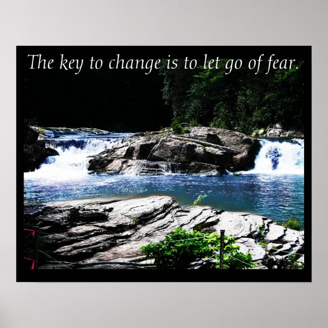 The Key to Change ~ Inspirational Nature Photo Poster (Front)