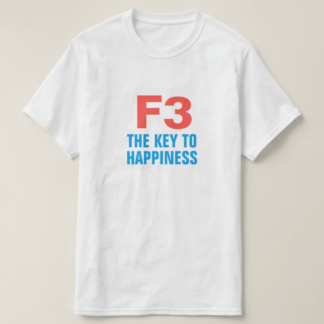 The Key to Happiness T-Shirt (Design Front)