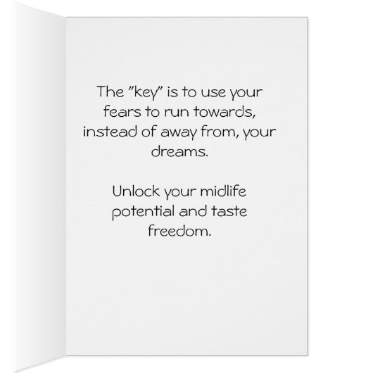 "The Key to Potential" card (Inside (Right))