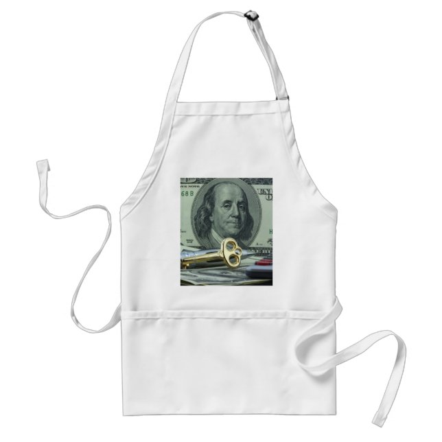 The Key To Success Adult Apron (Front)