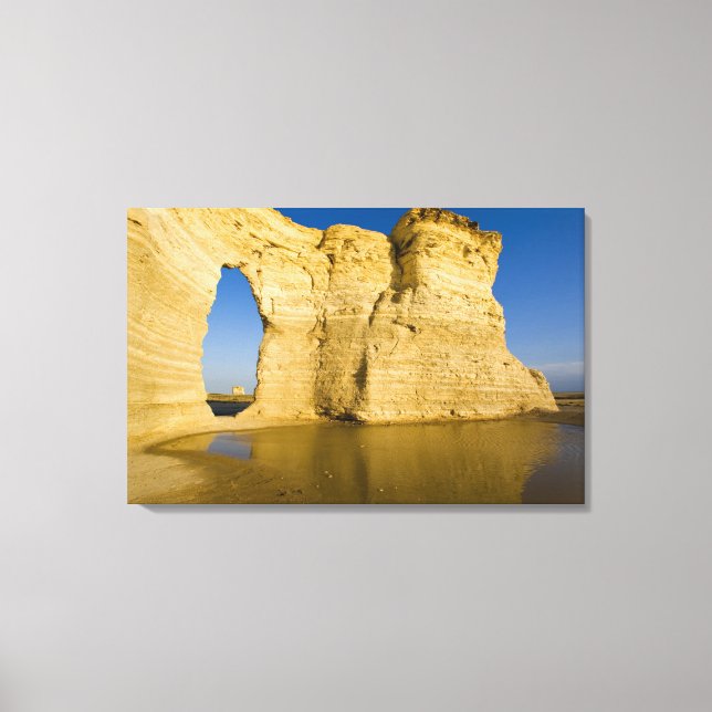 The Keyhole of the Monument Rocks aka Chalk Canvas Print (Front)