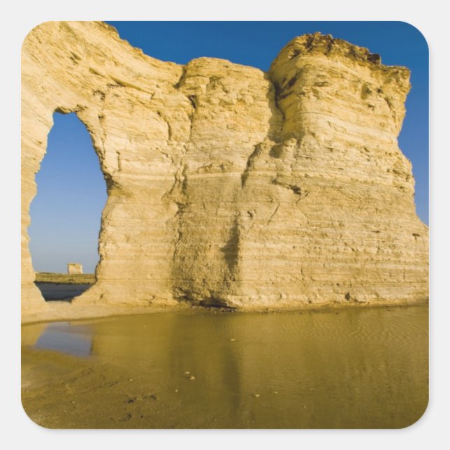 The Keyhole of the Monument Rocks aka Chalk Square Sticker (Front)