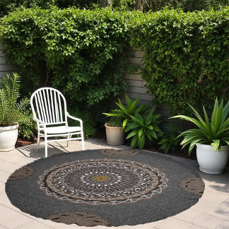 The khaki crocodylus porosus Round Beach Towel Beach Towel