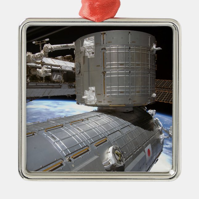 The Kibo Japanese Pressurized Module 2 Metal Ornament (Front)
