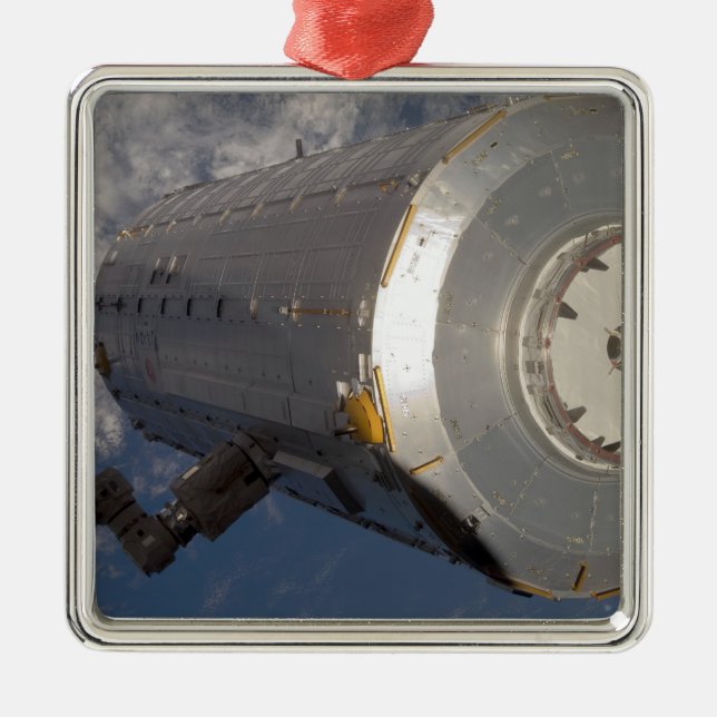 The Kibo Japanese Pressurized Module 3 Metal Ornament (Front)