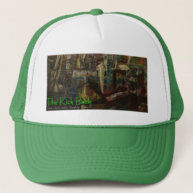 the kick back trucker hat (Front)