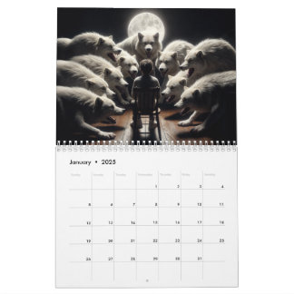 The Kid & Wolves: a fantasy artwork calendar 2025