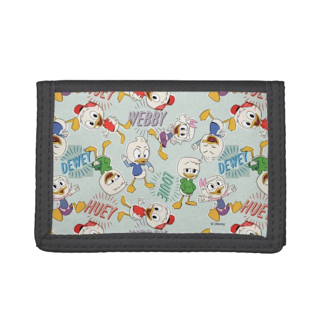 The Kids are Back in Town Pattern Trifold Wallet (Front)
