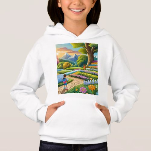 The Kids Garden Counting Design Hoodie