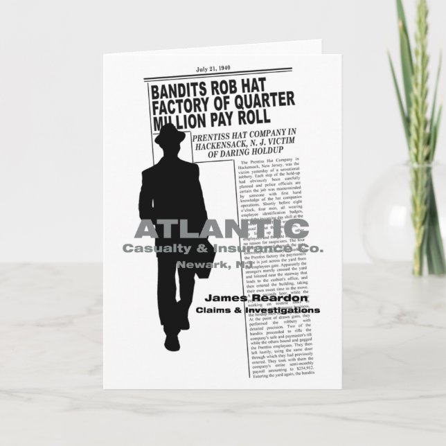 THE KILLERS (1946) Film Noir Greeting Card (Front)