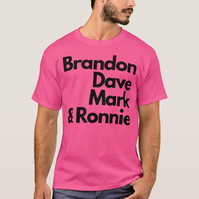 The Killers Band Members T-Shirt (Front)