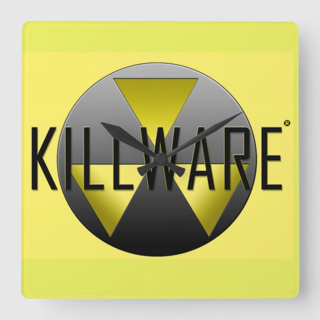 The KillWare® Chronicles Square Wall Clock (Front)