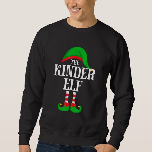 The Kindergarten Elf Family Group Matching Christm Sweatshirt (Front)