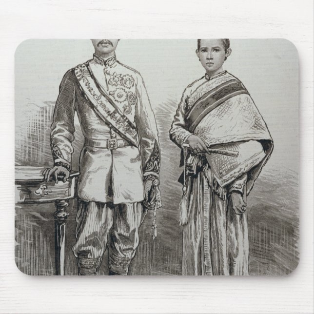 The King and Queen of Siam Mouse Pad (Front)