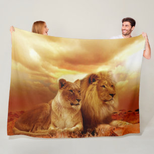 The KING and QUEEN of the JUNGLE Fleece Blanket