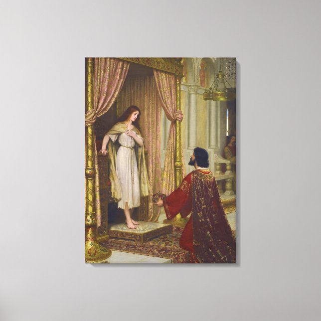 The King and the Beggar Girl Canvas Print (Front)