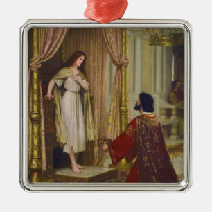 The King and the Beggar Girl Metal Ornament