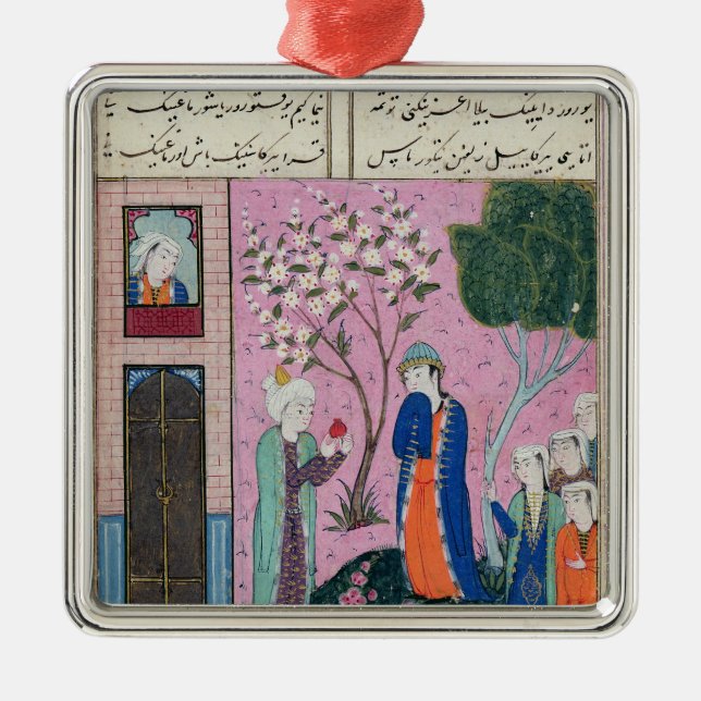 The king bids farewell metal ornament (Front)