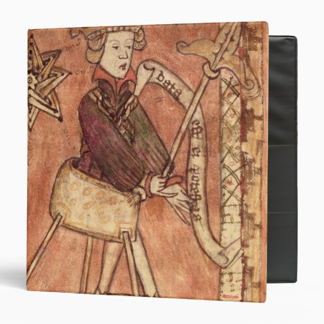 The King dispensing justice 3 Ring Binder (Front/Inside)