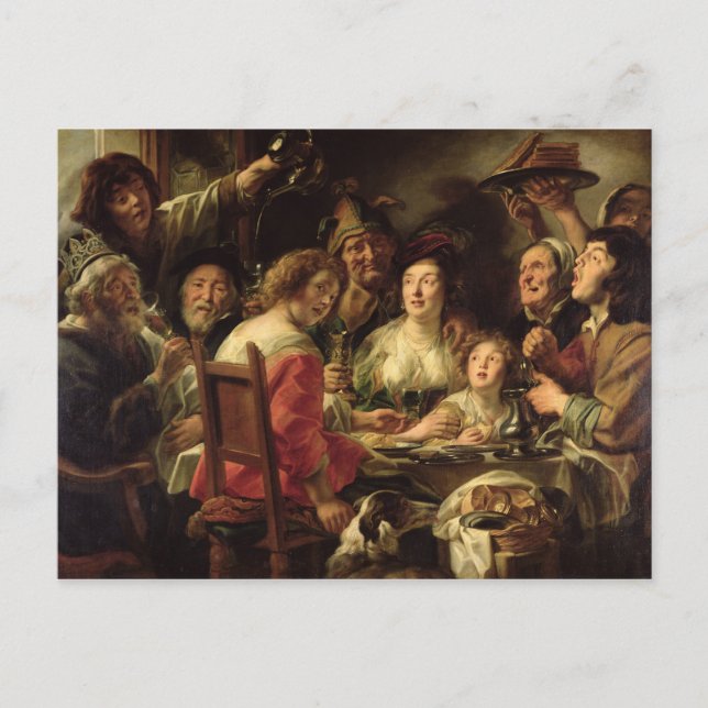 The King Drinks Postcard (Front)