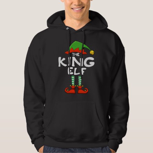 The King Elf Funny Matching Family Christmas Hoodie