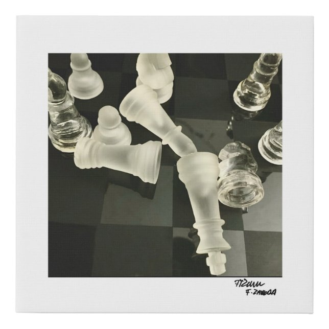 The King Fell Faux Canvas Print (Front)