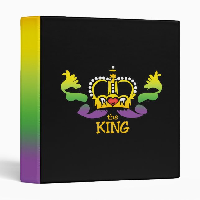 The King gets the BIG beads 3 Ring Binder (Front/Spine)