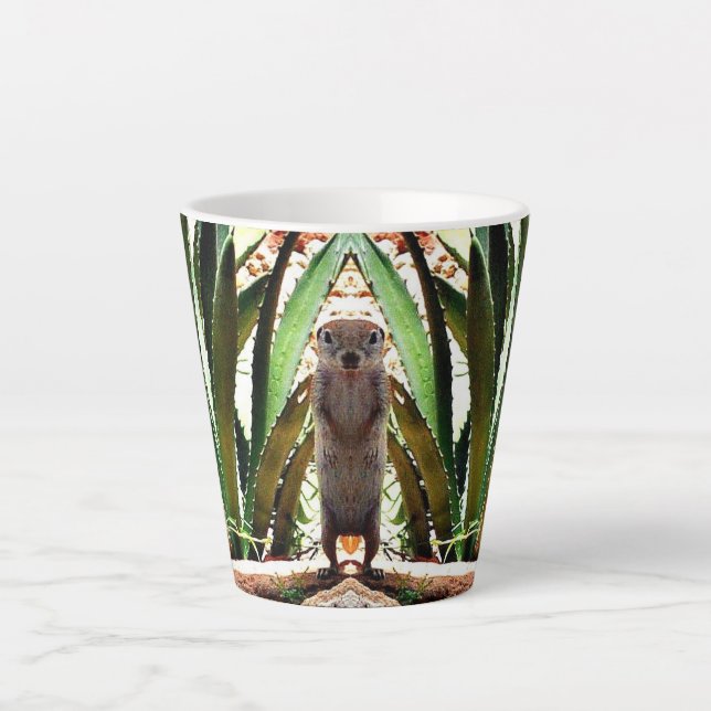 "The King" Ground Squirrel Latte Mug (Front)