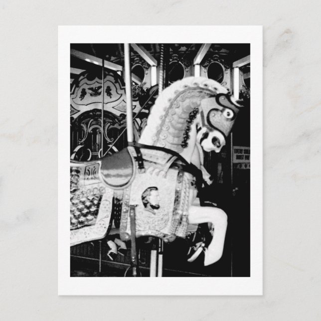 'The King Horse' (Coney Island, NY) postcard (Front)
