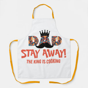 tHE kING IS cOOKING: Geometric Letters Apron