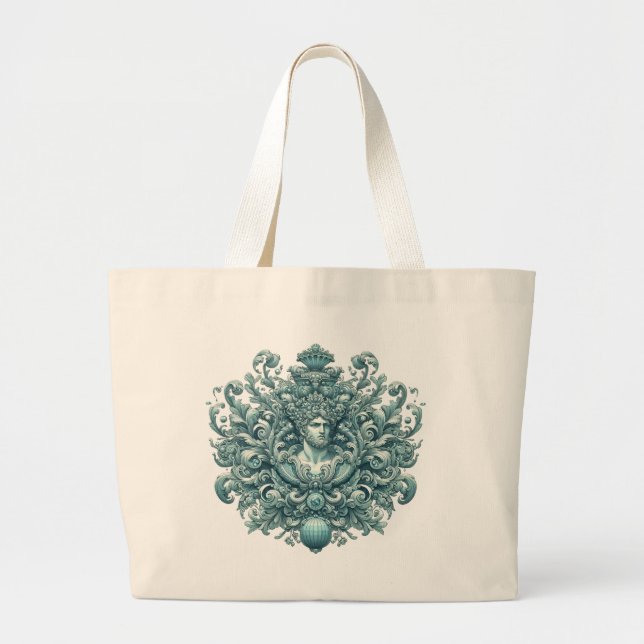 The King of Aquamarin. Large Tote Bag (Front)