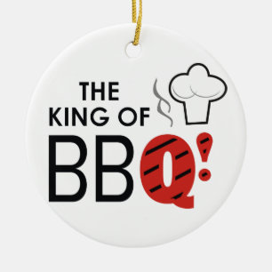 The King of BBQ! Ceramic Ornament