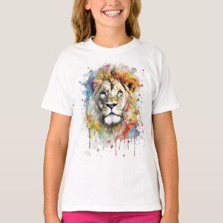 The King of Color - A Majestic Lion T-Shirt