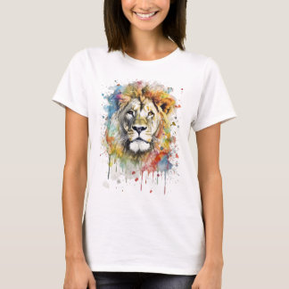 The King of Color - A majestic, vibrant lion T-Shirt