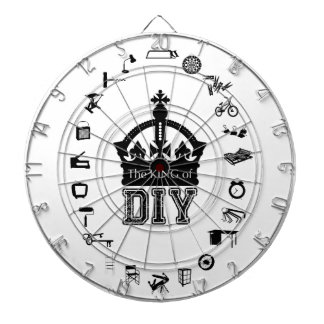 The King of DIY  Black Letters + clipart Dartboard