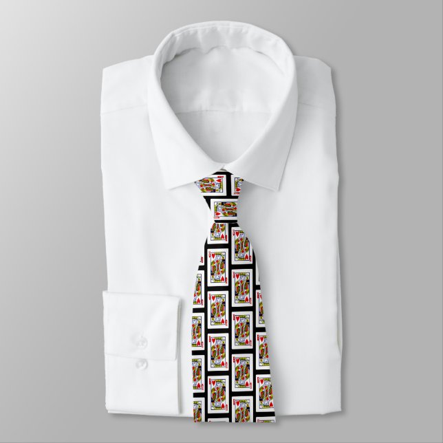 The King of Hearts Neck Tie (Tied)