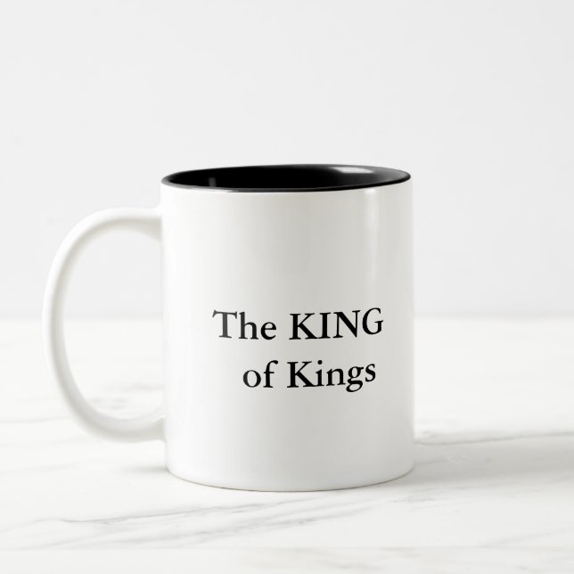 The King of kings Bold & Regal Ceramic Coffee mug (Left)