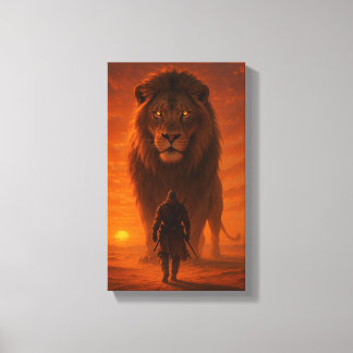 The King of Lions Canvas Print