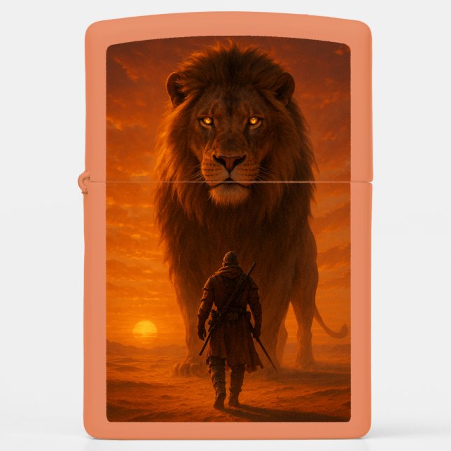 The King of Lions Zippo Lighter (Front)