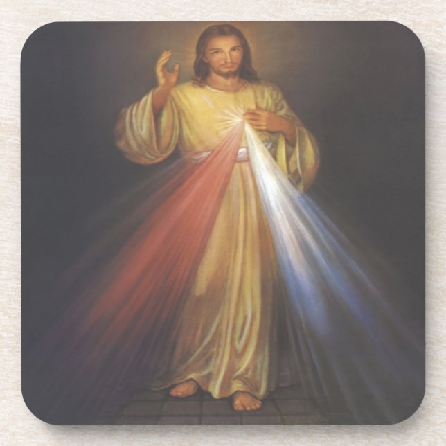 The King of Mercy Cork Coaster (Front)