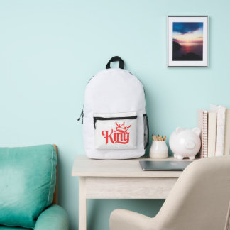 The King of Playing Card Romantic Gift Printed Backpack