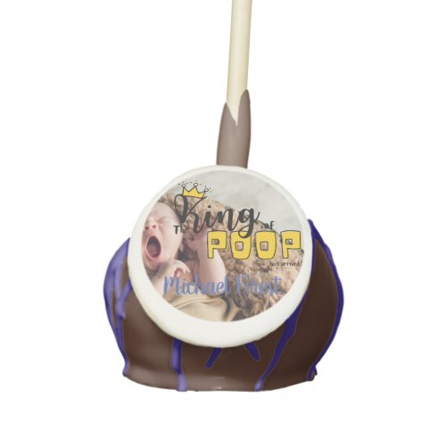 The King of POOP Has Arrived _ Birth Announcement Cake Pops