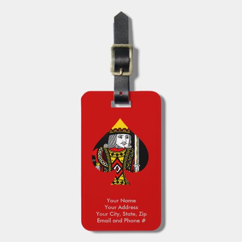 The King of Spades Luggage Tag