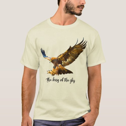 The King Of The Sky  Bald Eagle  Mens Basic T_Shirt