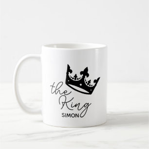 The King Personalised Crown Mug Gift husband