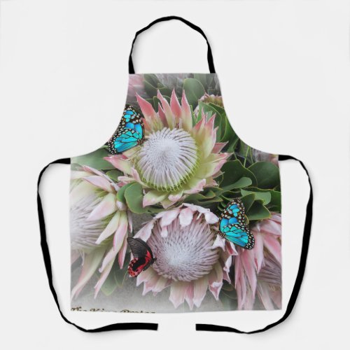 The King Protea All_Over_Print Tank Top Apron