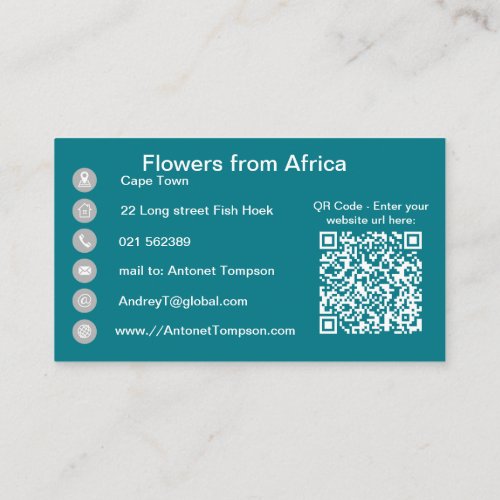 The King Protea  Business Card