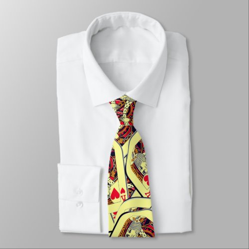 The King  Stylish   Cards Night Neck Tie