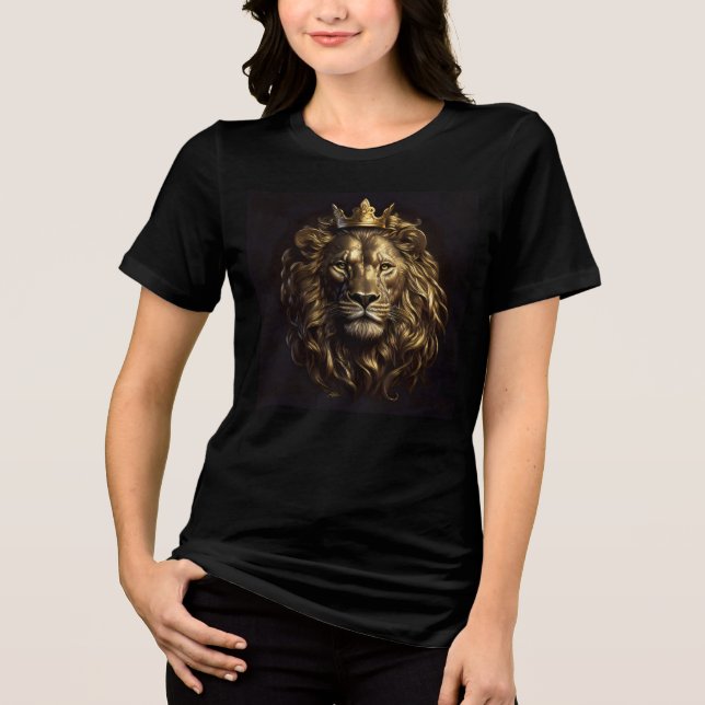 The King! The Not-So-Cowardly Lion of Oz Tri-Blend Shirt (Front)
