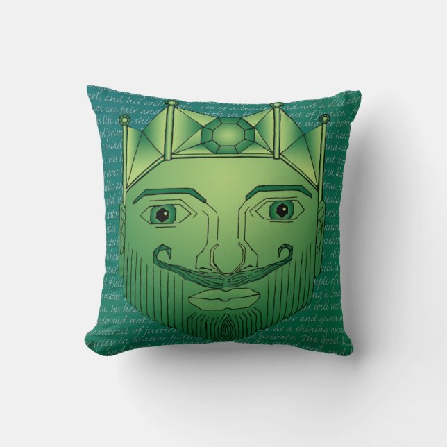 The King Throw Pillow (Front)